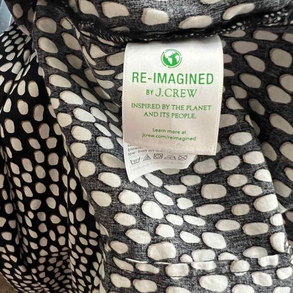 J crew brown shirt Button-up stretch cotton poplin shirt in signature fit size M - Picture 14 of 15